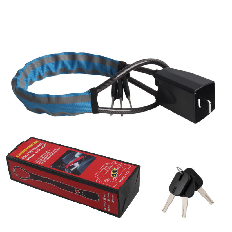 Universal Car Steering Wheel Lock with Steel Cable