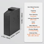 Blue Light Silent Fingerprint Password Key Box