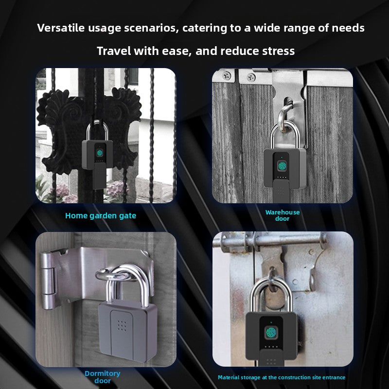 Smart fingerprint padlock waterproof