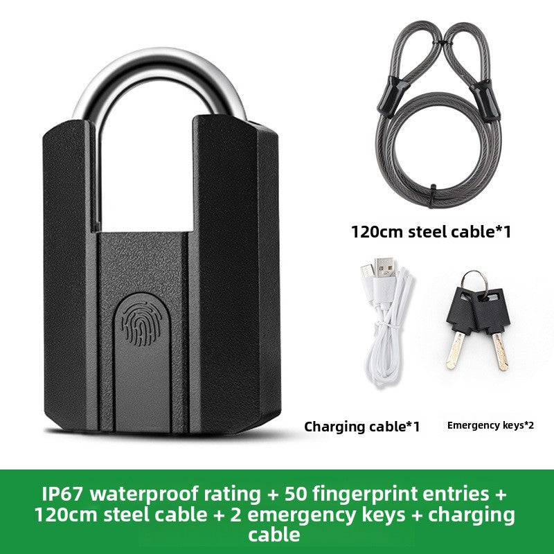 Smart fingerprint padlock waterproof