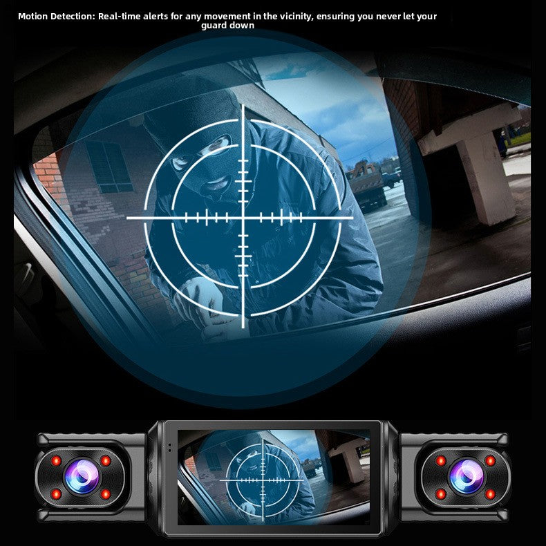 4-Lens Dash Cam with 1080P Recording and Parking Monitor