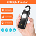 Rechargeable Personal Safety Alarm with LED Light