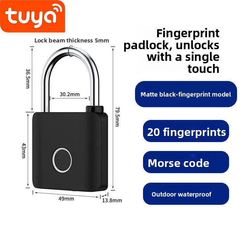 Smart fingerprint padlock waterproof