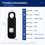 High Decibel Personal Safety Alarm with Location Tracking