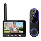 Video Doorbell Camera with Voice Intercom, Monitoring, Wifi, Hd Night Vision, Smart Doorbell, Electronic Peephole