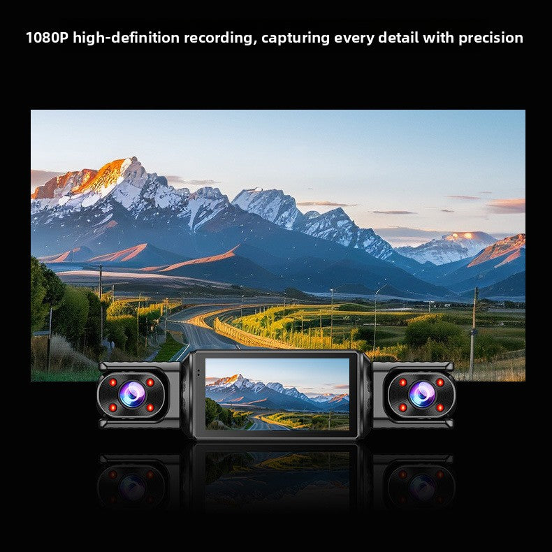4-Lens Dash Cam with 1080P Recording and Parking Monitor