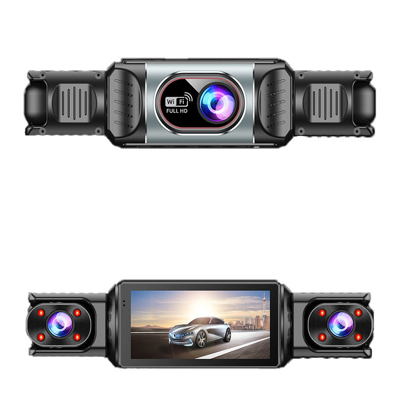 4-Lens Dash Cam with 1080P Recording and Parking Monitor