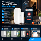 WiFi Smart Door Window Magnetic Alarm Sensor