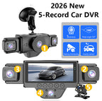 4-Lens Dash Cam with 1080P Recording and Parking Monitor