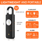 Rechargeable Personal Safety Alarm with LED Light