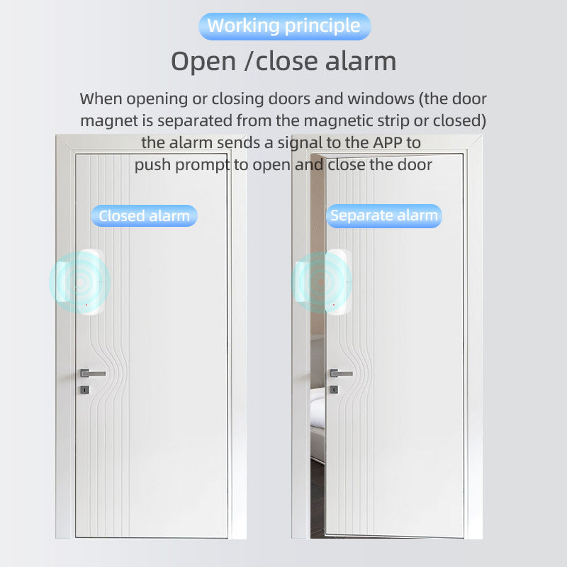 WiFi Smart Door Window Magnetic Alarm Sensor