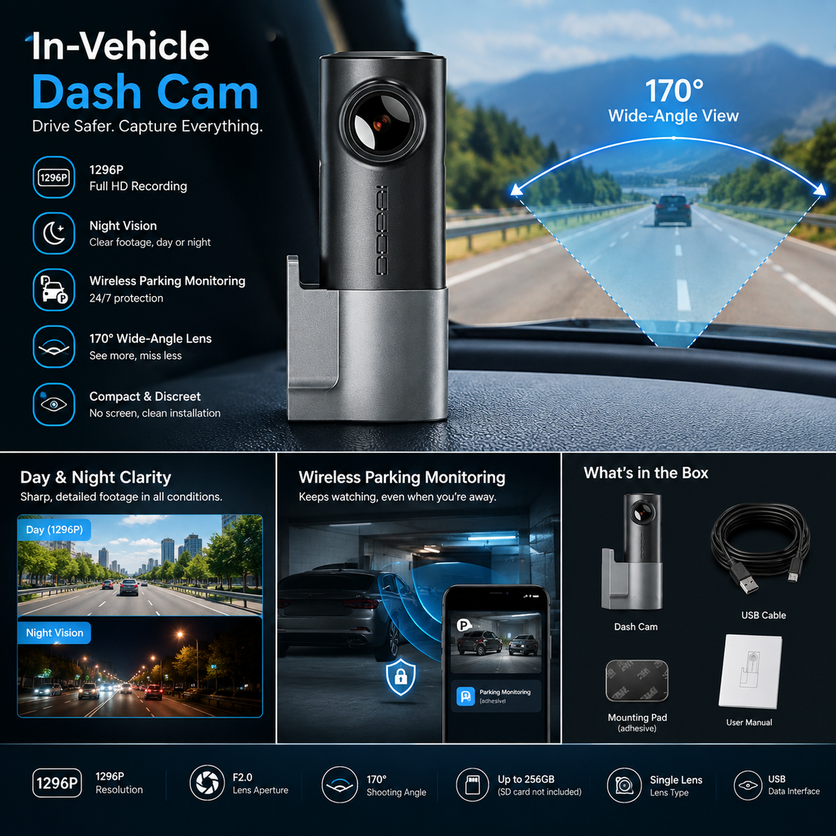 In-vehicle dash cam