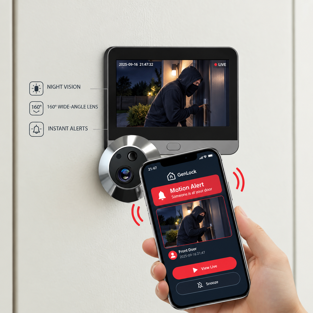 Smart Video Doorbell with Remote Monitoring